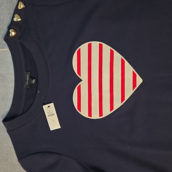 Talbots Heart Sweatshirt - Picture 2 of 7